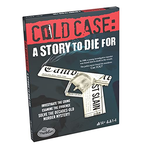 Thinkfun Cold Case a Story to Die for Murder Mystery Game Ages 14