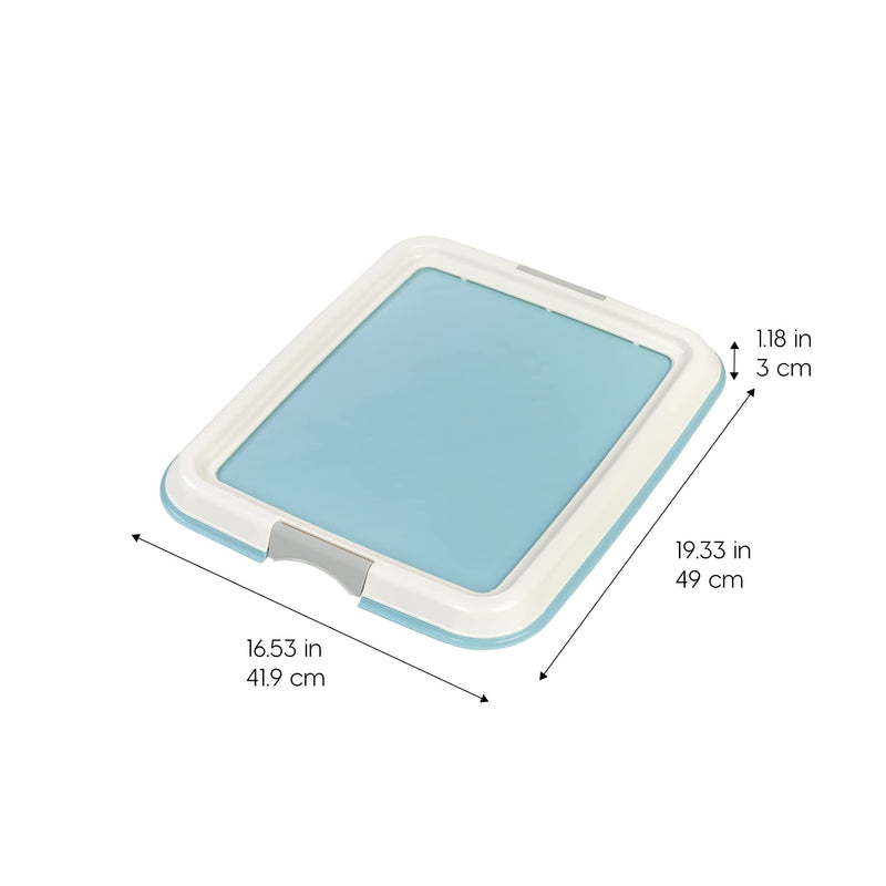 IRIS Pee Pad Holder with Non-Skid Feet, Blue