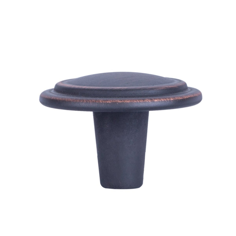 Amazon Basics Straight Top Ring Cabinet Knob 1.25-inch Diameter Oil Rubbed Bronze