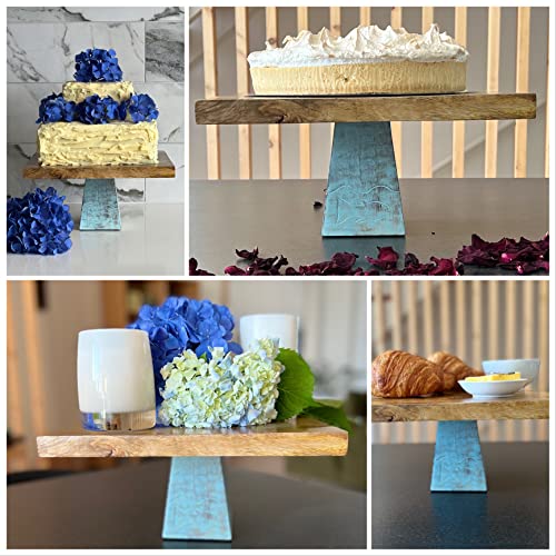 Wood Rustic Cake Stand Square Cake Stand Suitable for Wedding Cake Stand