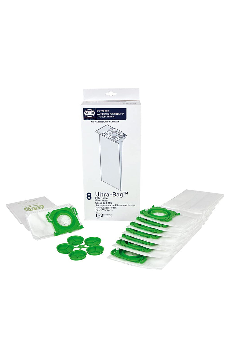 Sebo X Series Filter Bags Pack of 8