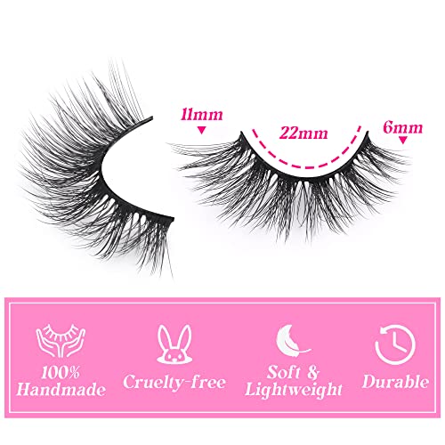 Mavphnee Half Lashes Natural Cat Eye Multi Layer Wispy Fluffy 3d False Lashes