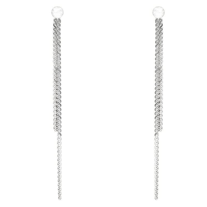 GIVA 925 Sterling Silver Hypoallergenic Triple String Dangle Earrings Studs for Women