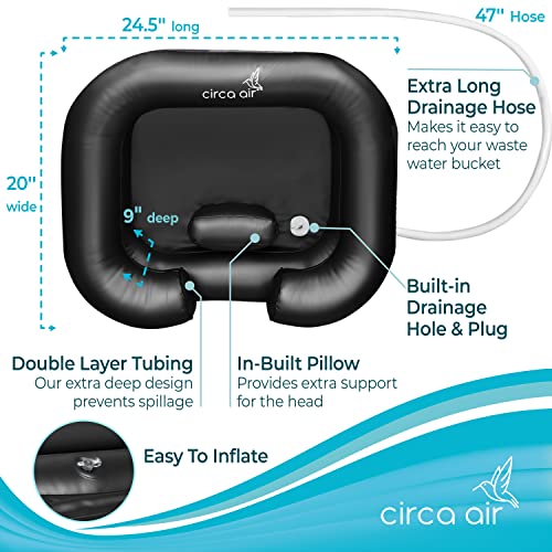 Air Inflatable Hair Washing Basin for Bedridden for Washing Hair in Bed