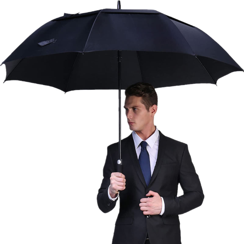 G4Free 68-Inch Double Canopy Windproof Golf Umbrella - Navy