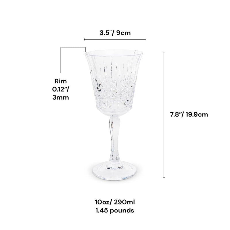 Bellaforte Shatterproof 10oz Tritan Wine Glass Set of 4 - Clear