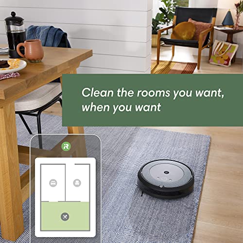 iRobot Roomba i4+ EVO Self Emptying Robot Vacuum - Empties Itself for up to 60 Days, Clean by Room with Smart Mapping, Compatible with Alexa, Ideal for Pet Hair, Carpets