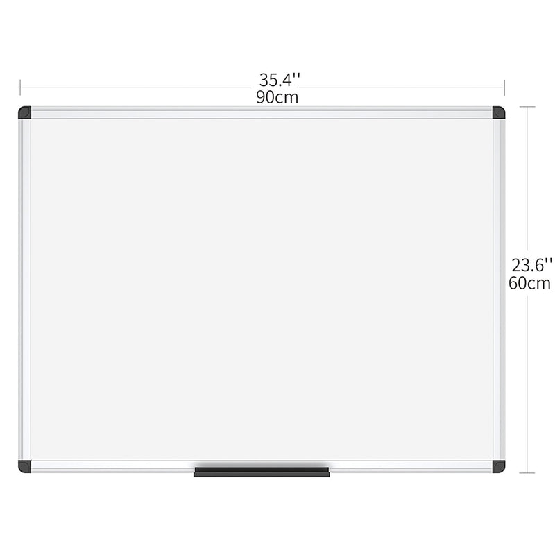 VIZ-PRO Magnetic Dry Erase Board 36x24 Silver Frame