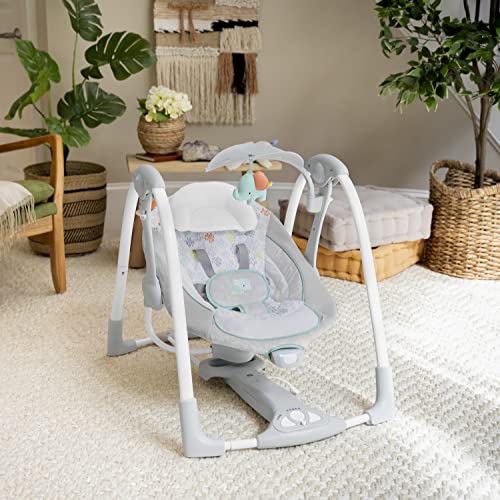 Ingenuity Convertme 2 in 1 Baby Swing & Infant Seat Portable Nature Sounds