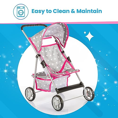 Baby Doll Stroller Baby Stroller Toy Umbrella Stroller - Toy Baby Stroller For Dolls With Handle Height Baby 22.05 Inches