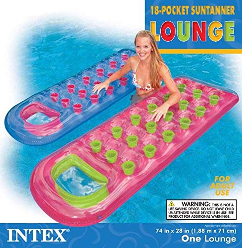 Intex Suntanner 18 Pocket Clear Window Pool Float Mat