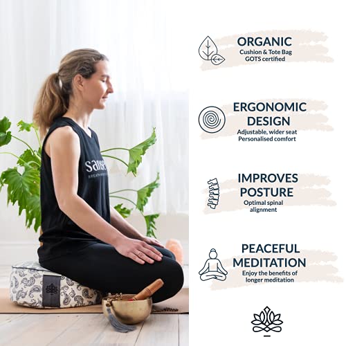Yoga Meditation Cushion Floor Pillow for Women and Men