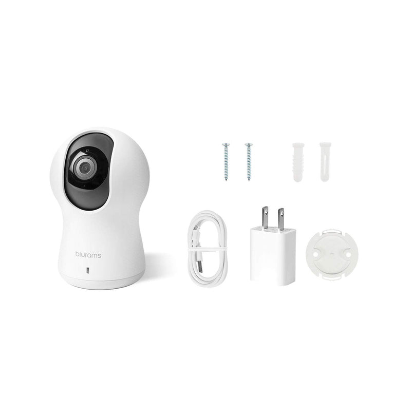 blurams Dome Pro, 1080p Security Camera with Siren | PTZ Surveillance System with Facial Recognition, Human/Sound Detection, Person Alerts, Night Vision | Cloud/Local Available | Works with Alexa