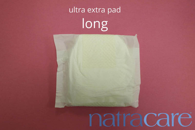 Natracare Ultra Extra Long Pads with Wings 8 Count