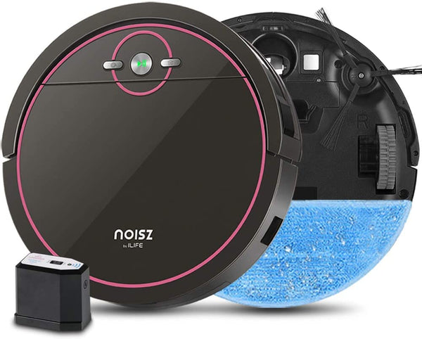 Noisz by Ilife S5 Pro Robot Vacuum & Mop 2 in 1 Self Charging Tangle Free Black