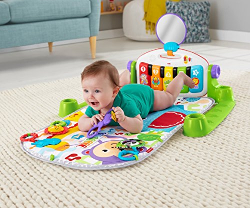 Fisher Price Deluxe Kick & Play Piano Gym Green Musical Toy 0 Plus Months