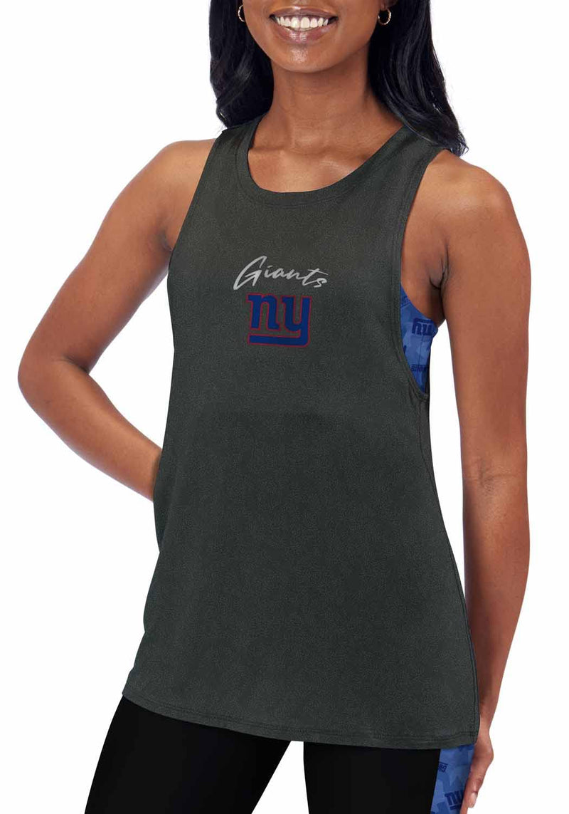 Women's New York Giants Black Muscle Tank - Large