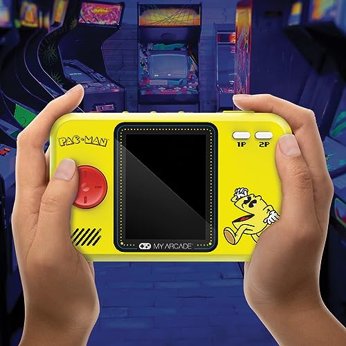 My Arcade Pac-Man Pocket Player Pro: 2.75" Color Display, Retro Gaming Consoles, Family Game Night, Ergonomic Design