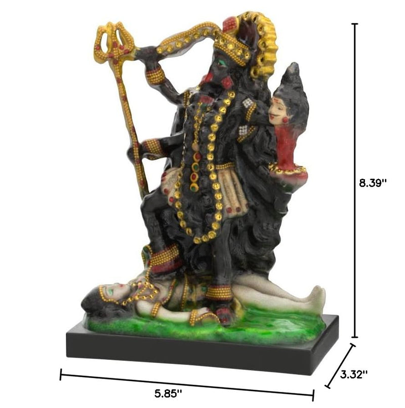 eSplanade Resin Kali MATA Murti Idol Statue Sculpture (8.5" Inch high)