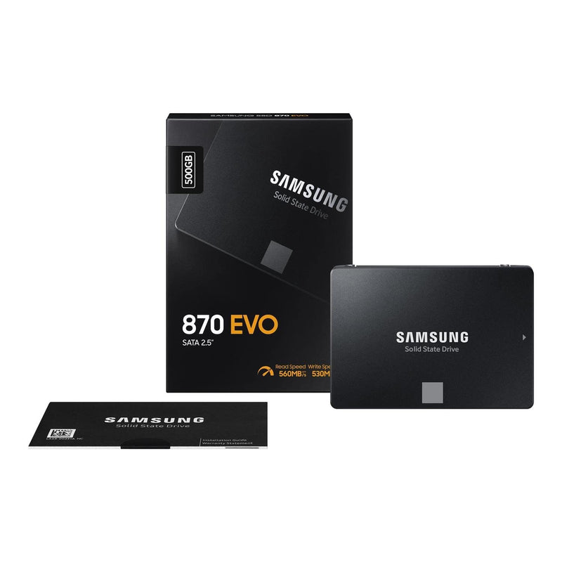 SAMSUNG SSD 870 EVO 500 GB Form Factor 2.5 Inch Intelligent Turbo Write Black