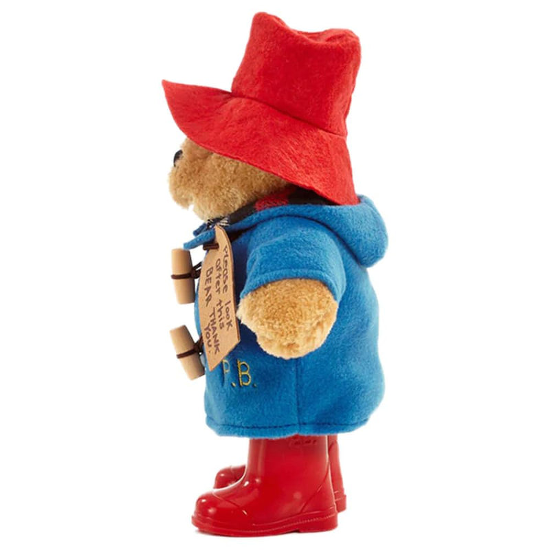 25cm Classic Paddington Bear Plush Toy in Duffle Coat & Red Boots