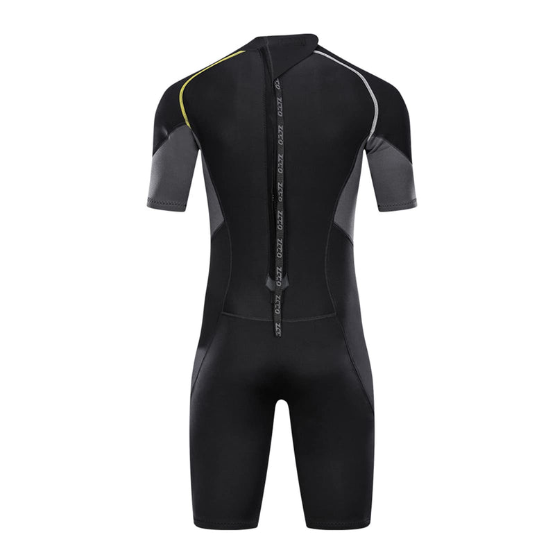 Men's 3mm Neoprene Shorty Wetsuit Back Zip 3XL