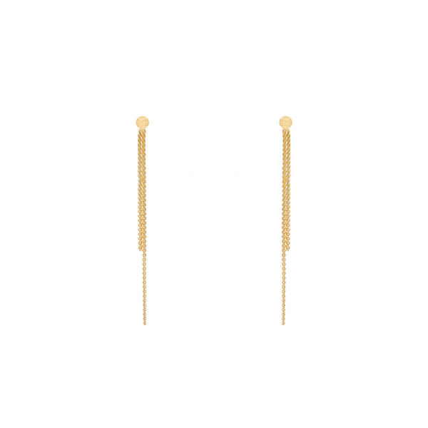 GIVA 925 Sterling Silver Hypoallergenic Golden Minimal Dangle Earrings