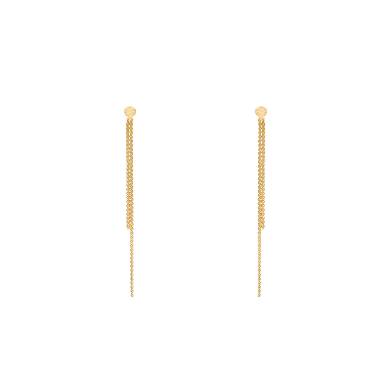 GIVA 925 Sterling Silver Hypoallergenic Golden Minimal Dangle Earrings