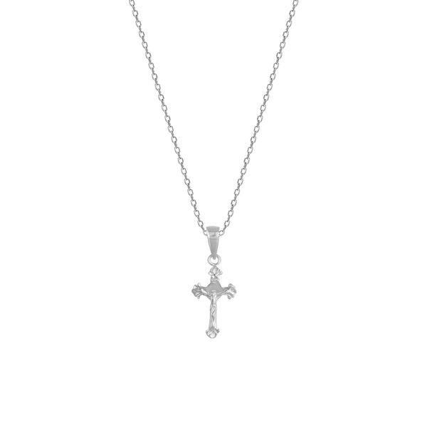 GIVA 925 Sterling Silver Hypoallergenic Striped Cross Pendant with Men's Link Chain