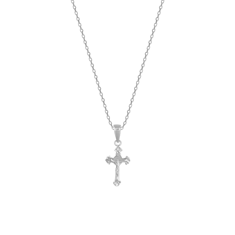 GIVA 925 Sterling Silver Hypoallergenic Striped Cross Pendant with Men's Link Chain