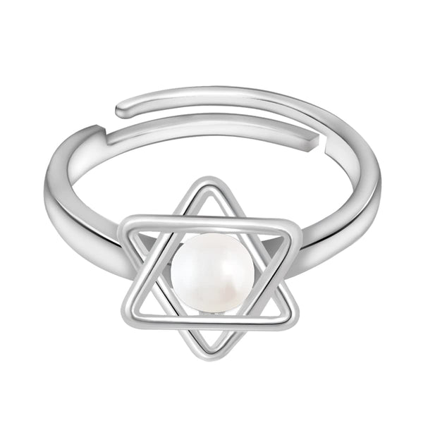 Giva 925 Sterling Silver Hypoallergenic Cultured Silver Starry Pearl Ring