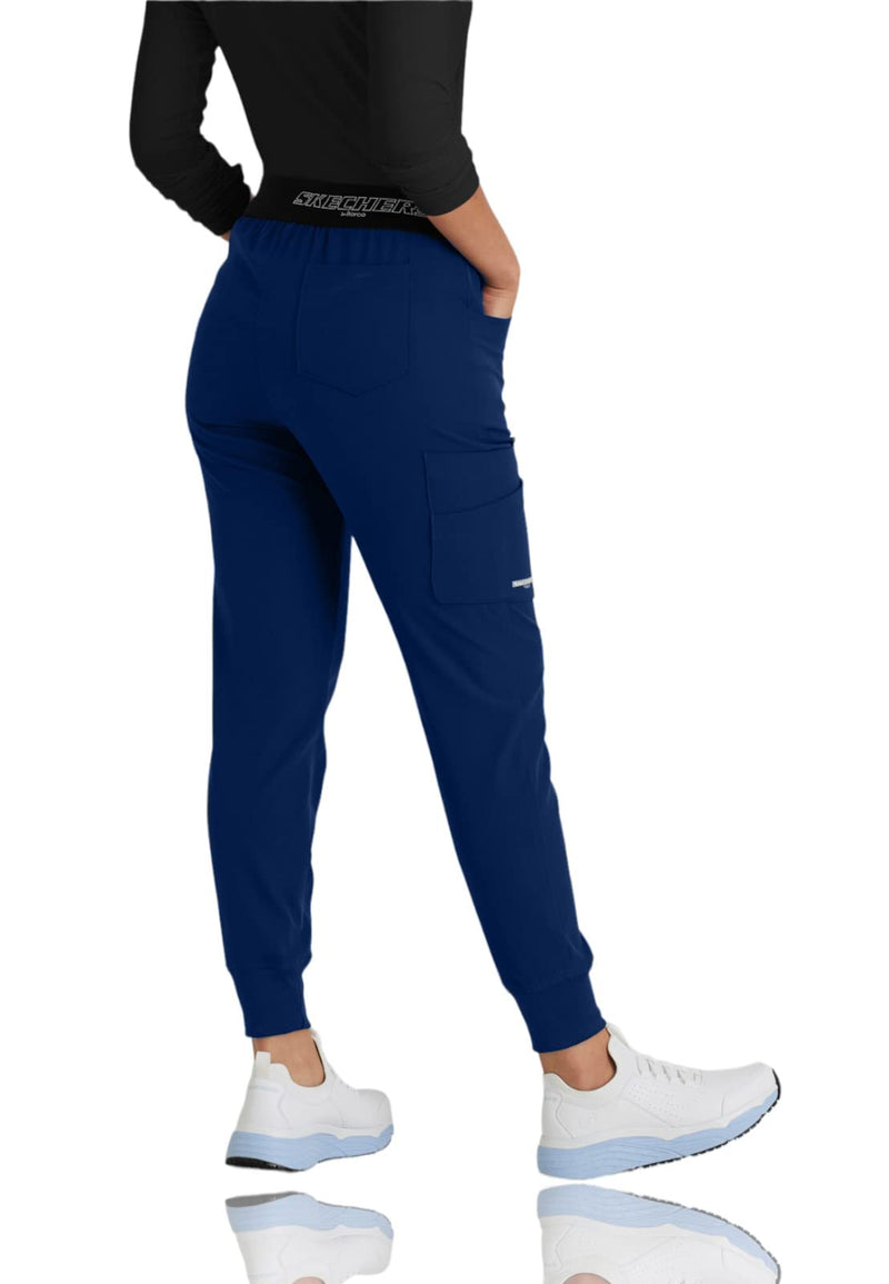 BARCO Skechers Vitality SKP559 Women's Electra Jogger Scrub Pant Navy XLarge