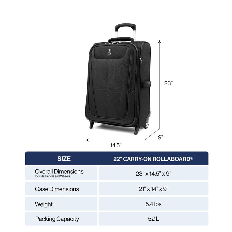 Travelpro Maxlite 5 22-Inch Expandable Carry-On Luggage