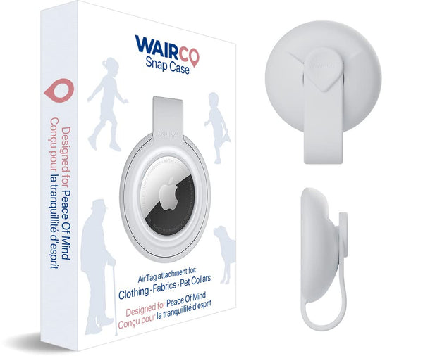 Wairco Secure Apple AirTag Holder Pack of 2 - Versatile Snap Case