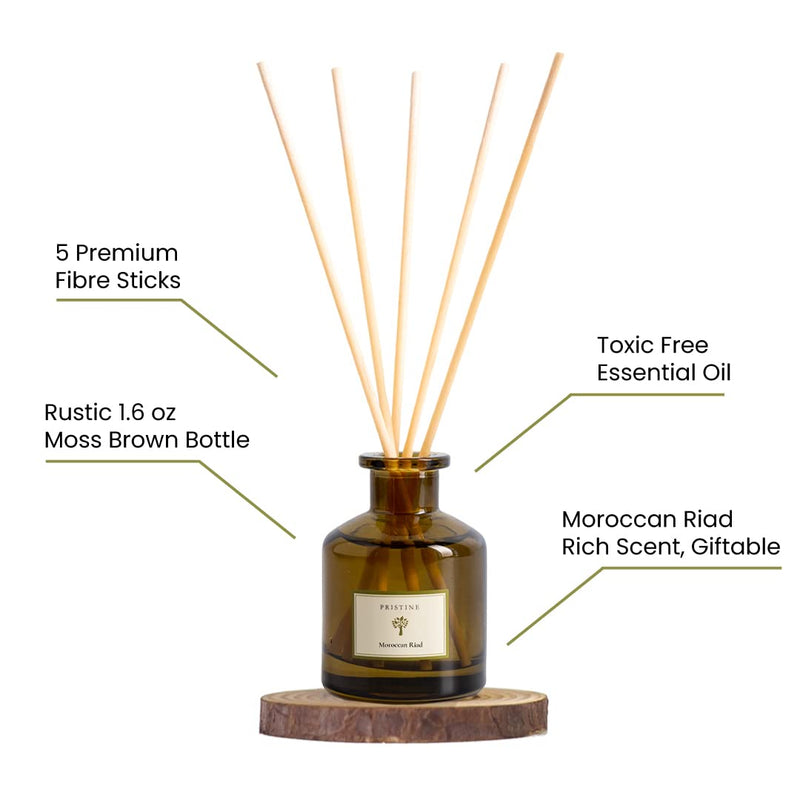 Pristine Moroccan Riad Inspired by Venetian Reed Diffuser Home Decor Fragrance