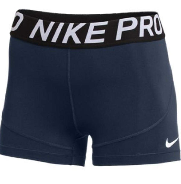 Nike Womens Pro 3 Inch Compression Shorts Navy XLarge