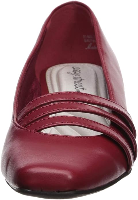 Easy Street Women Entice Dress Shoe Pump Red 9.5 Wide US Pair of Shoes