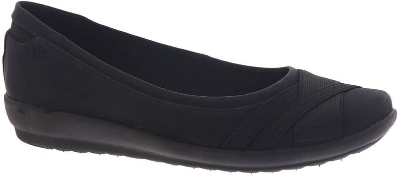 Easy Spirit Women Acasia Flats Black 6 Wide Pair of Shoes
