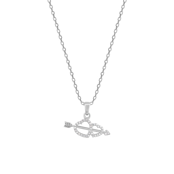 GIVA 925 Sterling Silver Hypoallergenic Fated Love Pendant with Link Chain