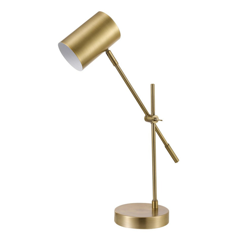 Globe Electric 52098 Pratt Desk Height Matte Brass 20 Onoff Switch