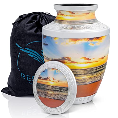 Beach Sunset Urns for Ashes Adult Male Cremation urns for Human Ashes