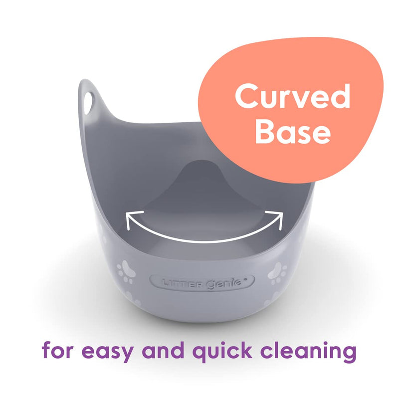 Litter Genie Flexible Cat Litter Box with High Walls and Handles