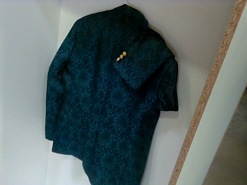 Wintage Bandhgala Blazer with Gold Buttons - Blue