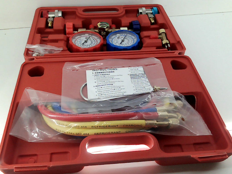 Komtai 3 Way AC Diagnostic Couplers with Can Tap in Carrying Case