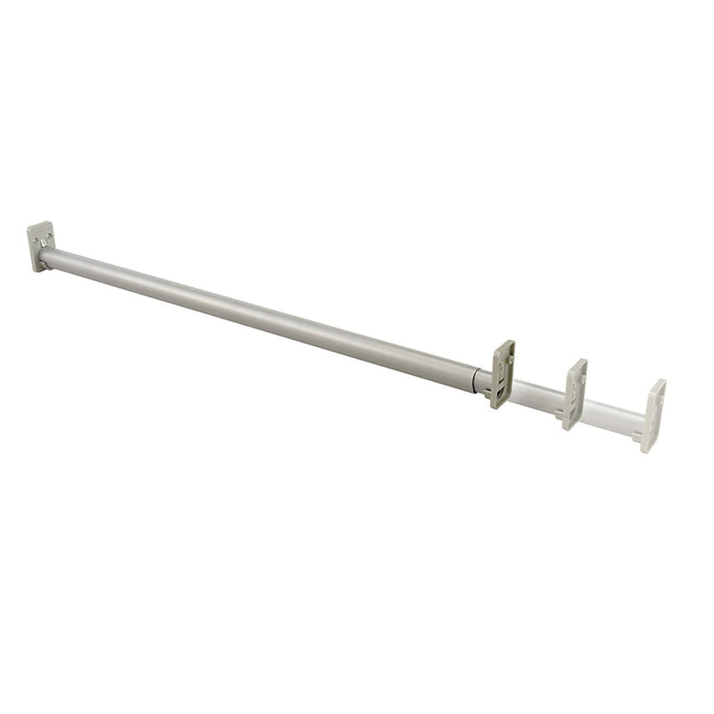 ClosetMaid Adjustable Expandable Closet Rod 30-48 Inches Satin Nickel