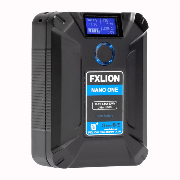 Fxlion Nano One V Mount Battery 50wh With D Tap Usb C for Cameras & Macbook