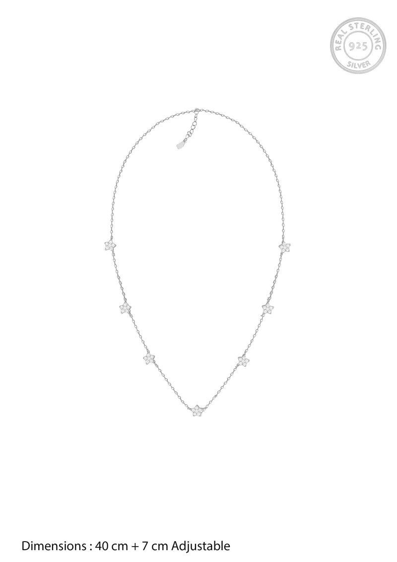 GIVA 925 Sterling Silver Hypoallergenic Zircon Stone Necklace for Women Anniversary