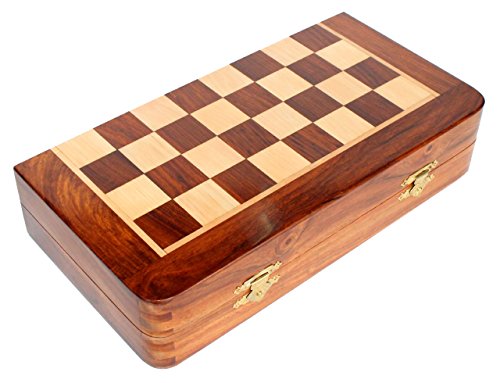 Stonkraft Wooden Chess Board Game Set With Magnetic Pieces 12 X 12 Inch