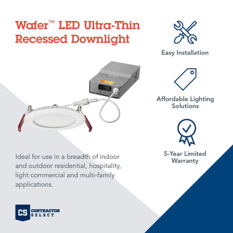 Lithonia Lighting 4 Inch Led Ultra Thin Recessed Downlight Selectable Cct