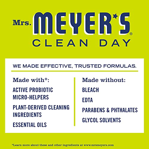 MRS. MEYER'S CLEAN DAY's Probiotic Daily Shower Spray Cleaner, Made With Essential Oils And Other Thoughtfully Chosen Ingredients, Lemon Verbena, 16 oz.